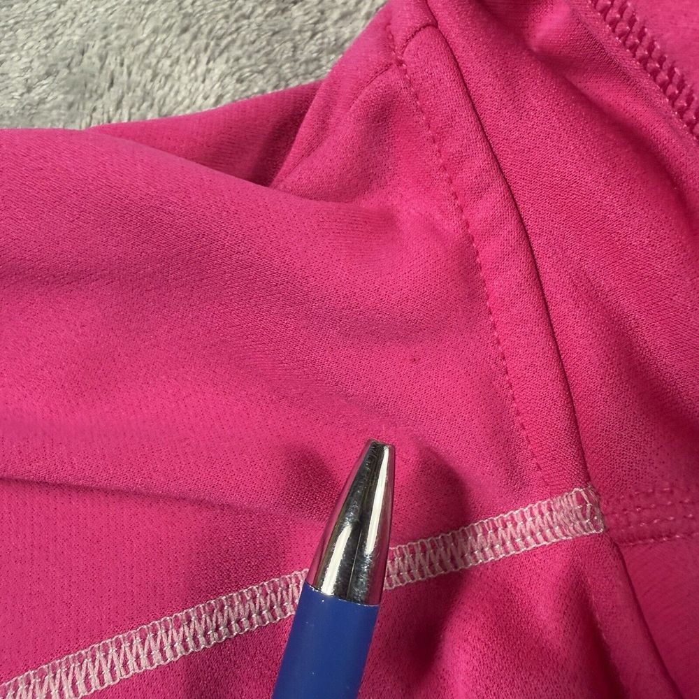 Nike Therma-fit Hoodie Womens Small Pink Swoosh Pullover Thumbholes Fleece - Picture 6 of 14